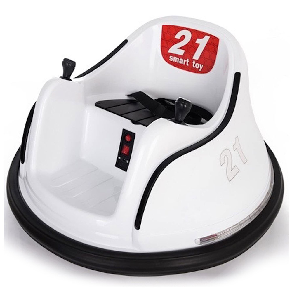 Megastar - Ride On R/C Electric 6V Drift Swingster Baby Car - White
