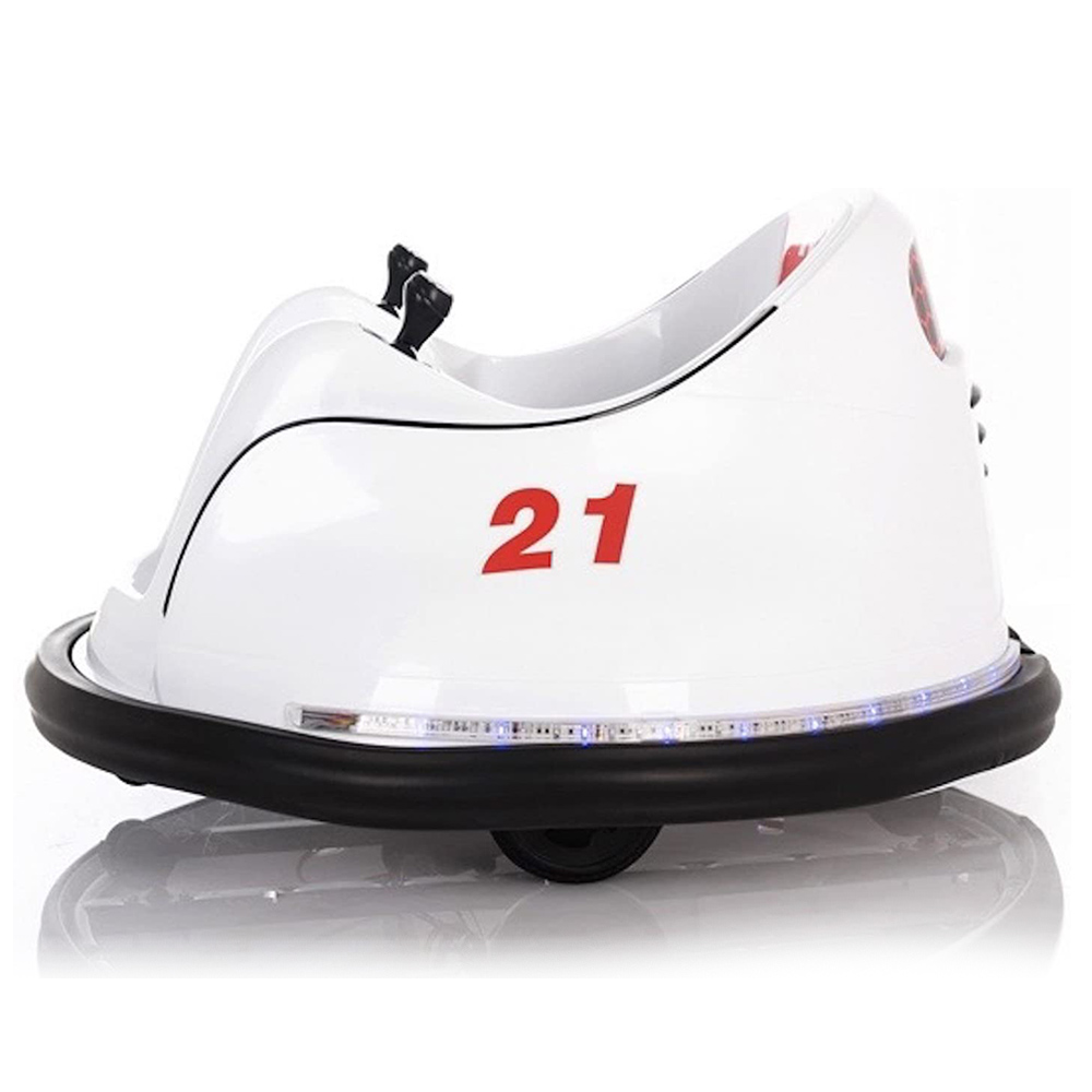 Megastar - Ride On R/C Electric 6V Drift Swingster Baby Car - White