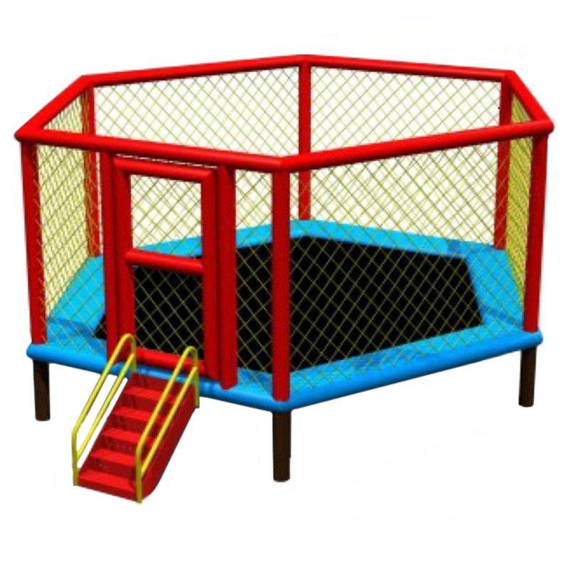 Megastar - Sky Zone Hexagon Trampoline W Sturdy Ladder - 10ft