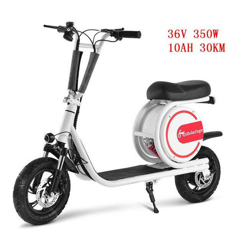 Megawheels - 36 V Foldable Go Uber Smart Electric Led Bike - White