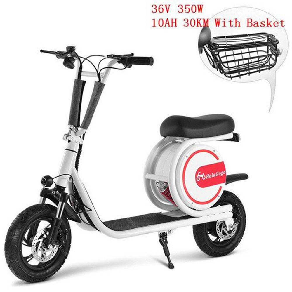 Megawheels - 36 V Foldable Go Uber Smart Electric Led Bike - White