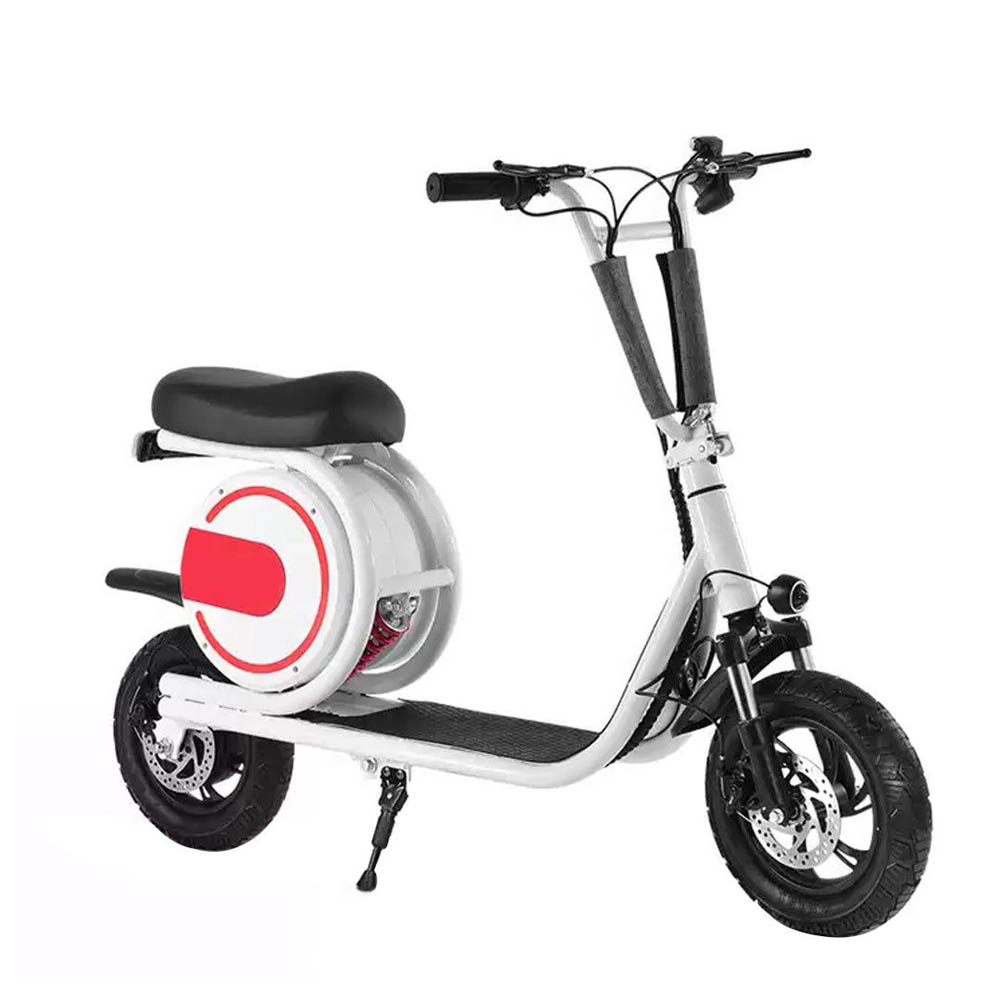 Megawheels - 36 V Foldable Go Uber Smart Electric Led Bike - White