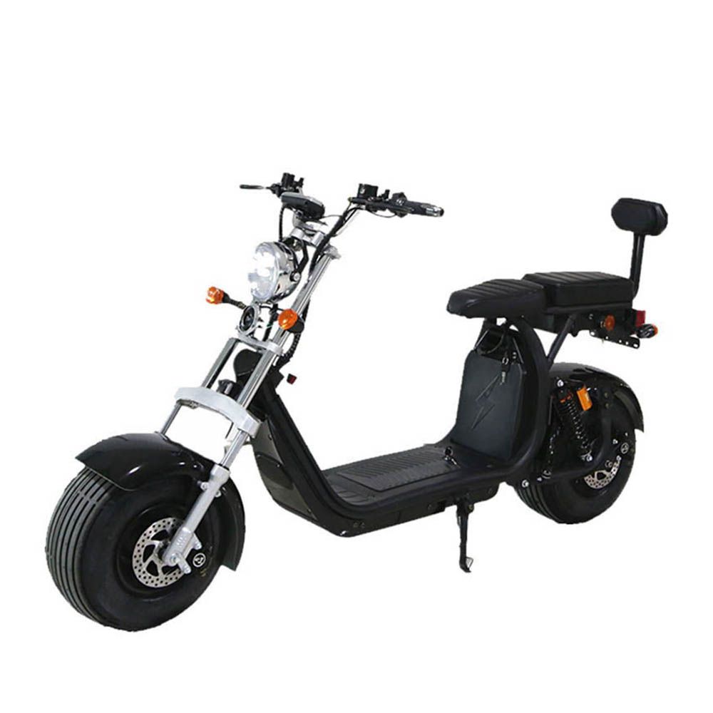 Megawheels - 60V Stylish Groovy Fat Tyre Scooter - Black