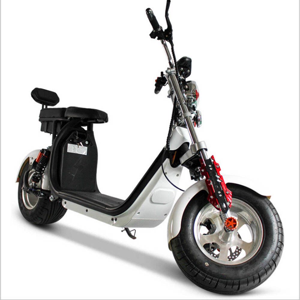 Megawheels - 60V Stylish Groovy Fat Tyre Scooter White
