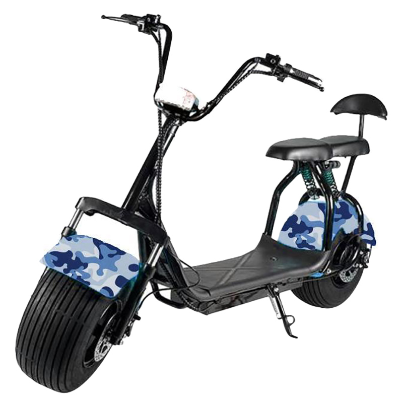 Megawheels - Coco City Harley 60V Fat Tyre Scooter - Army Blue