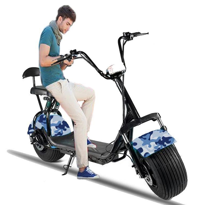 Megawheels - Coco City Harley 60V Fat Tyre Scooter - Army Blue