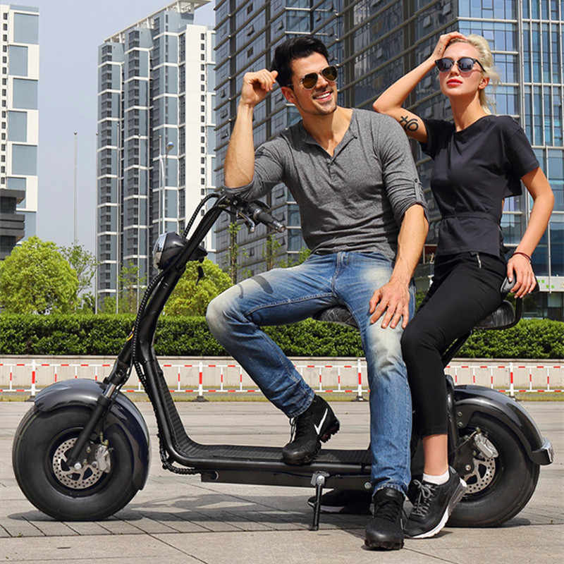 Megawheels - Coco City Harley 60V Fat Tyre Scooter - Army Blue