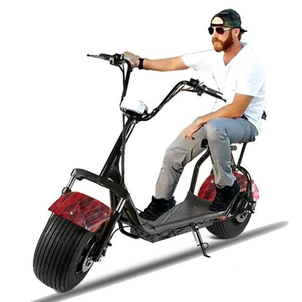 Megawheels - Coco City Harley 60V Fat Tyre Scooter - Maroon