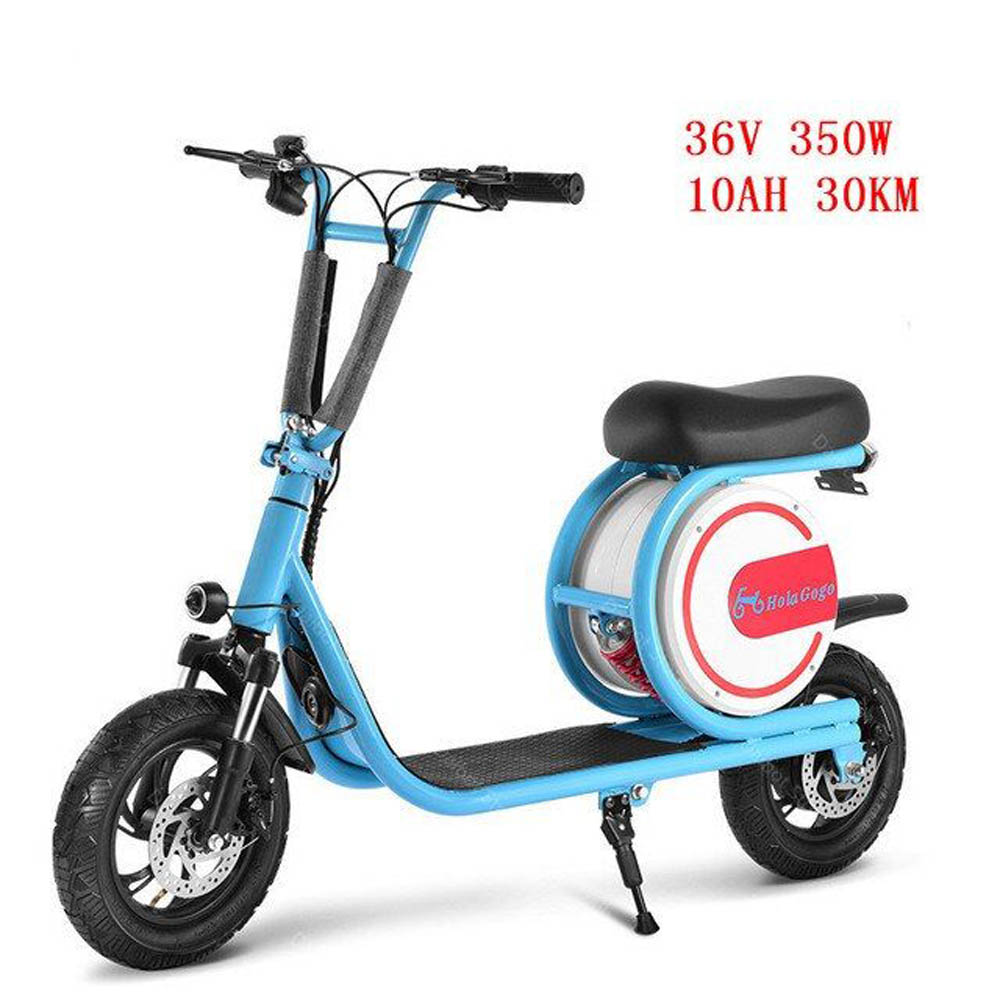 Megawheels - Foldable Go Uber Electric Smart Led Bike 36 V Blue