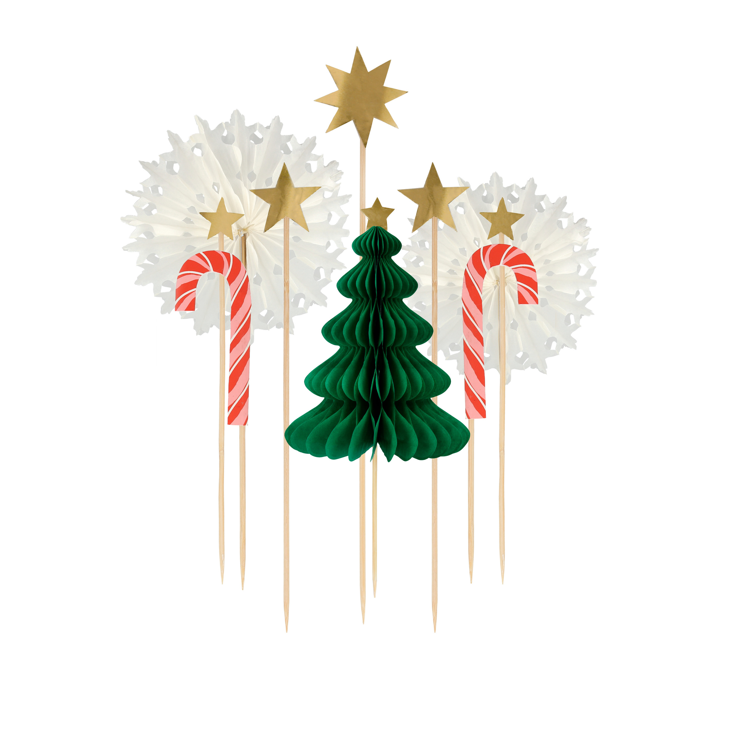 Meri Meri - Christmas Honeycomb Cake Topper Set