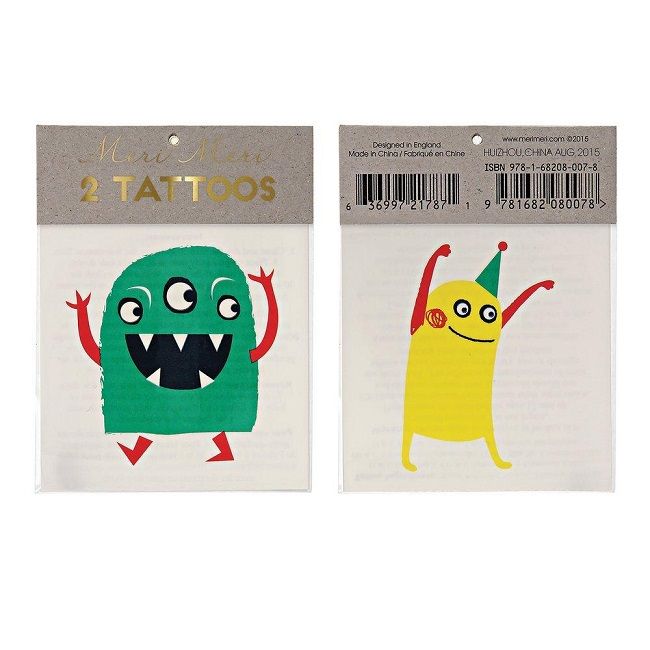 Meri Meri - Monster Tattoos