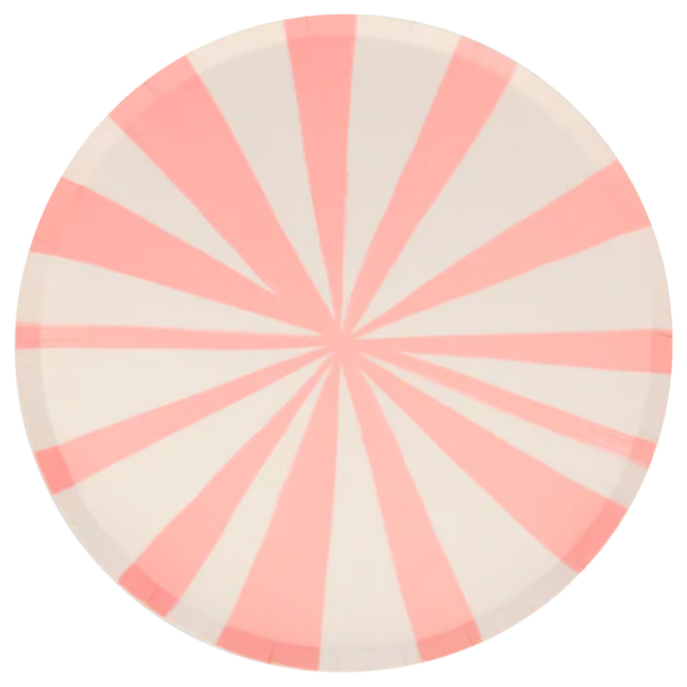 Meri Meri - Pink Stripe Side Plates