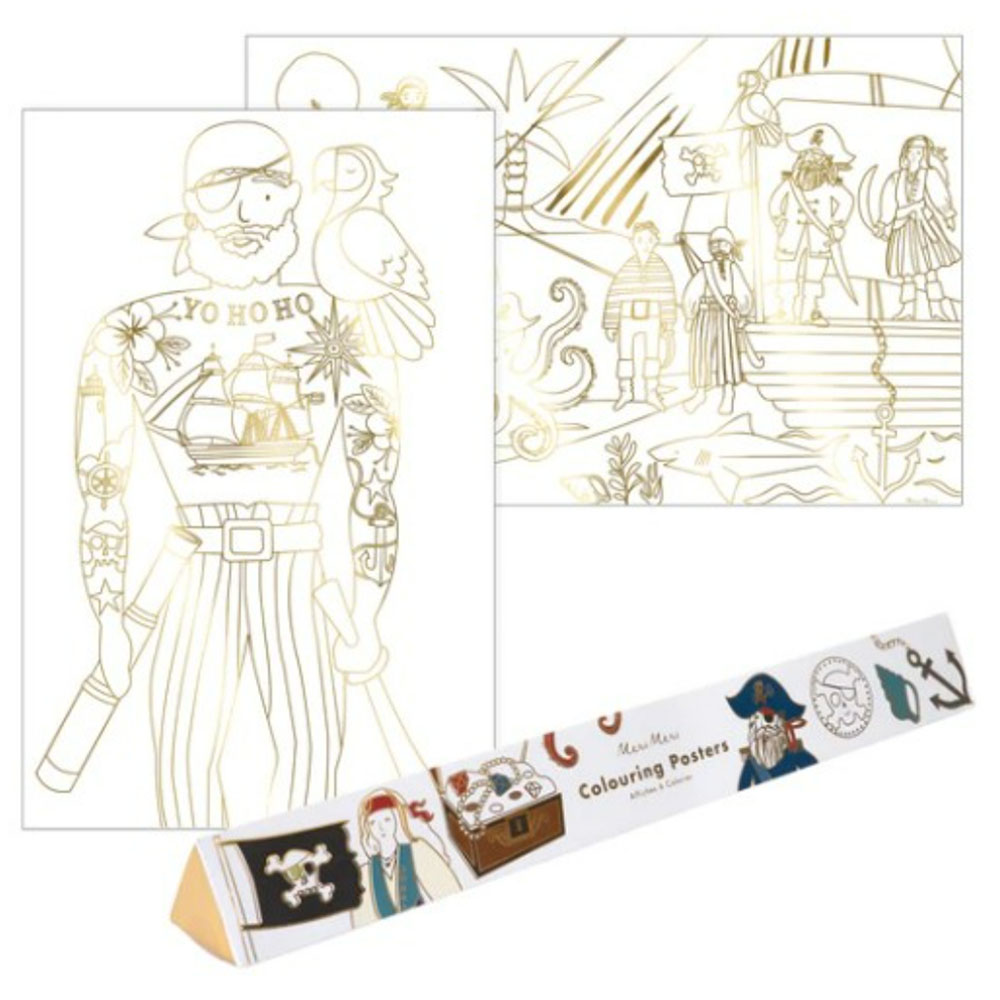 Meri Meri - Pirate Colouring Posters