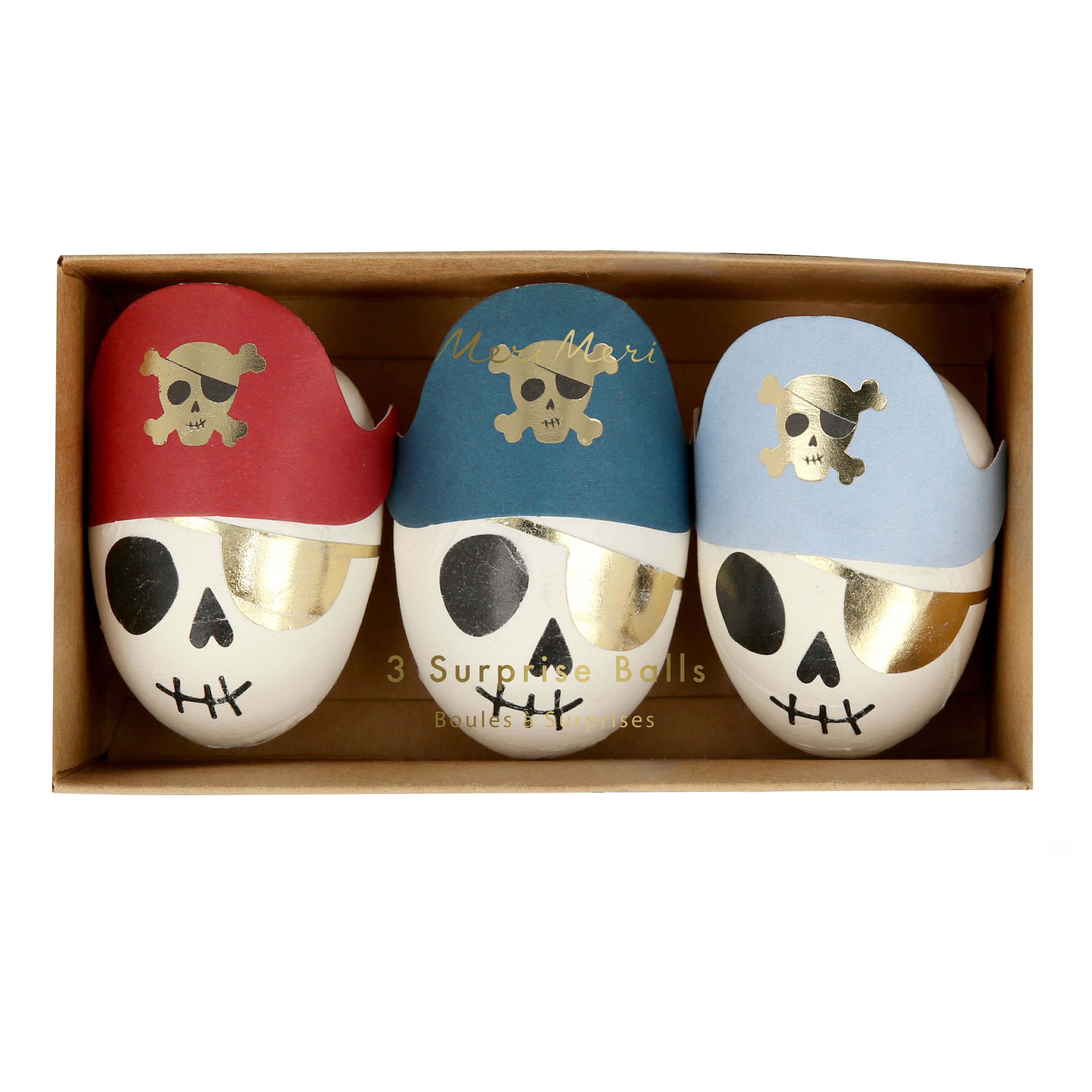 Meri Meri - Pirate Skulls Surprise Balls