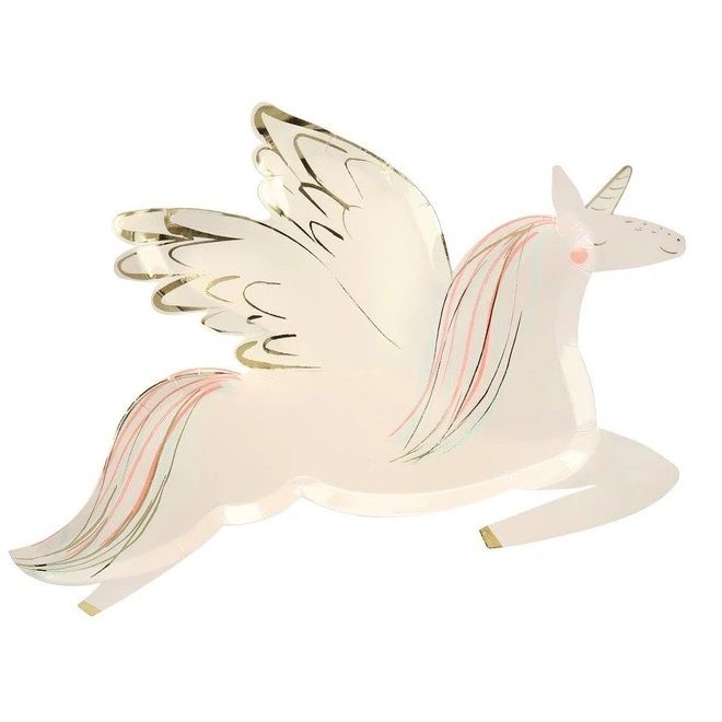 Meri Meri - Winged Unicorn Plates