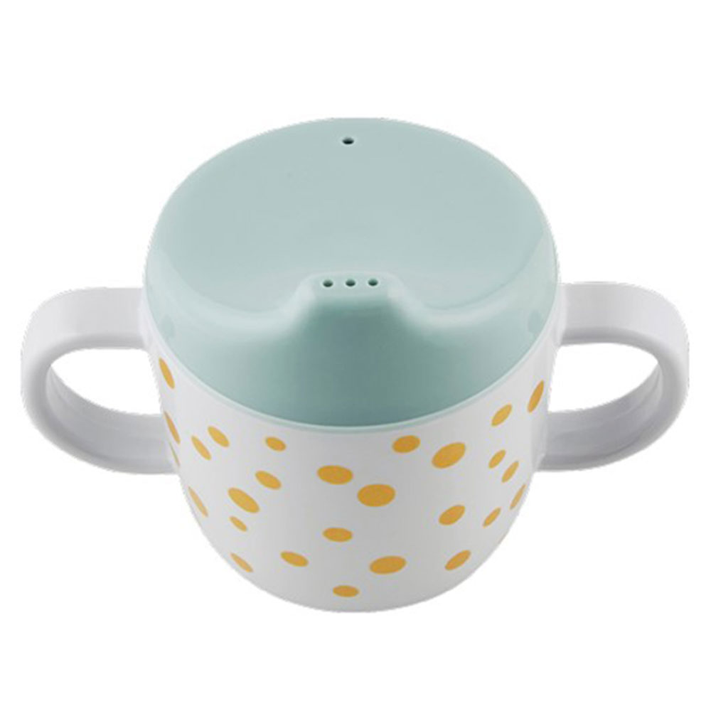 Done by Deer - 2 Handle Spout Cup Happy Dots blue