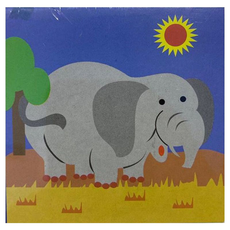 Mindset - Canvas Diy Painting Board With Colors - Elephant