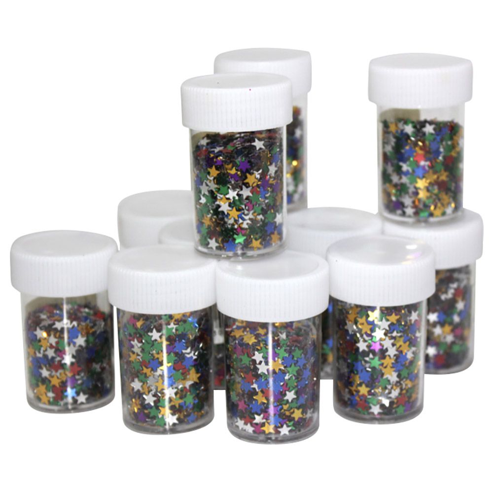 Mindset - Glitter Flakes 12 Pcs Set - Art And Crafts