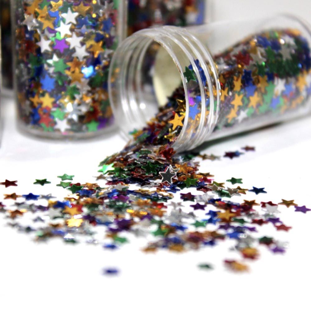 Mindset - Glitter Flakes 12 Pcs Set - Art And Crafts