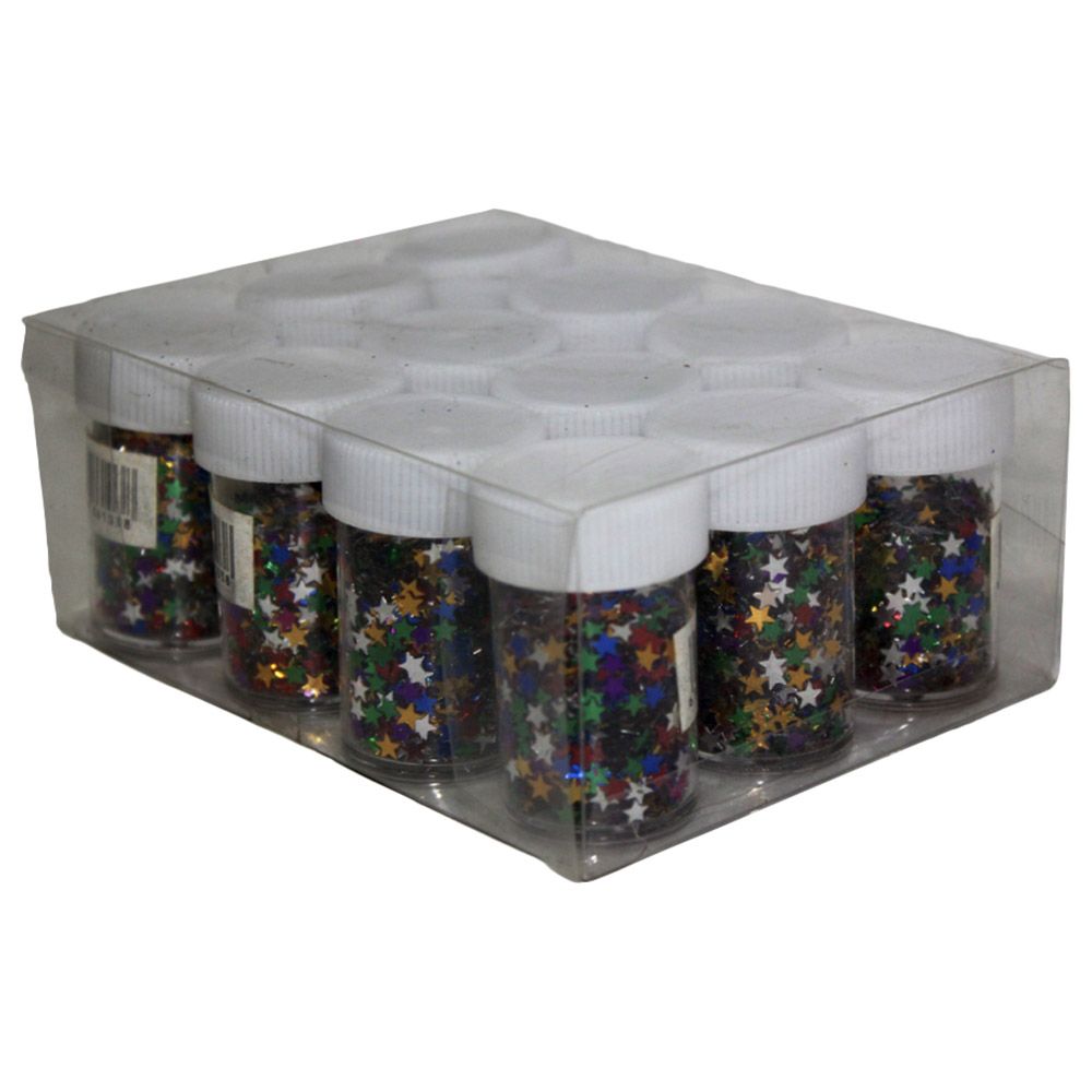 Mindset - Glitter Flakes 12 Pcs Set - Art And Crafts