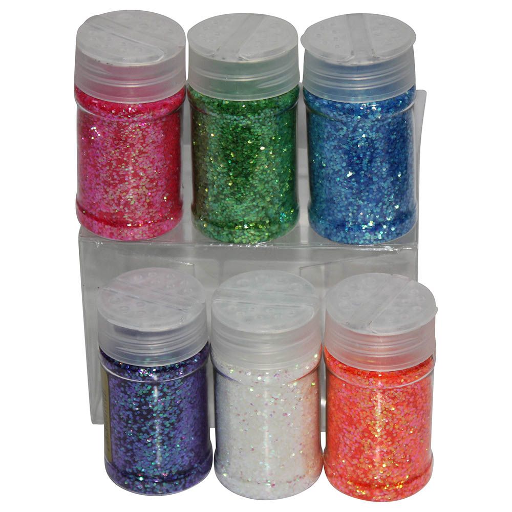 Mindset - Glitter Powder 6 Pcs Set - Art & Crafts