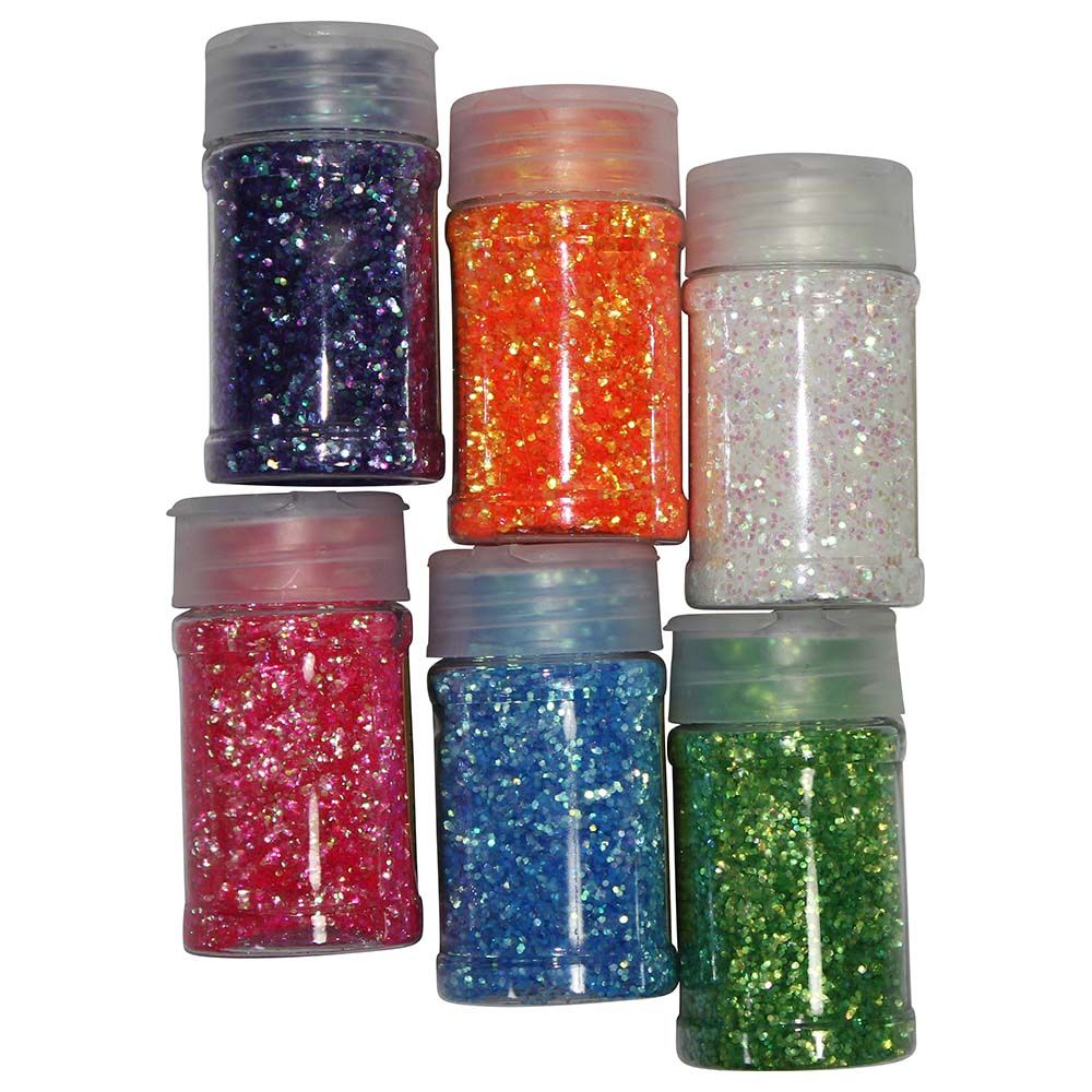 Mindset - Glitter Powder 6 Pcs Set - Art & Crafts