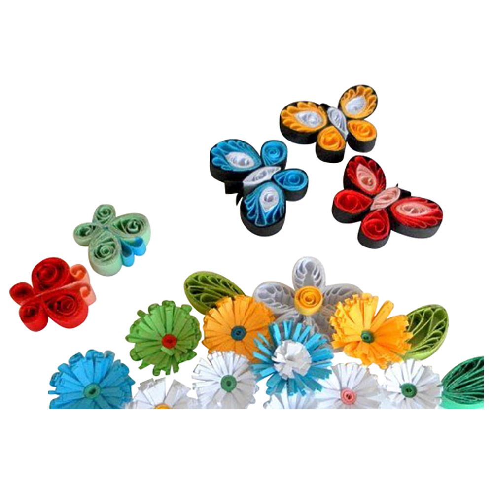 Mindset - Quilling Paper Decoration Neon 10 Pcs Set - Art & Craft Paper