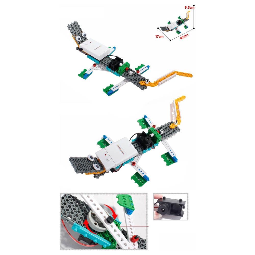 Mindset STEM Robot Kit 12 in 1 Electric Animal buidling blocks set 
