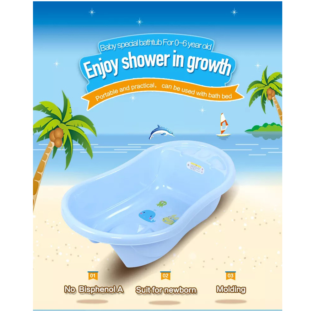 Mini Panda Baby Roo Bath Tub 0m-3y, Blue 