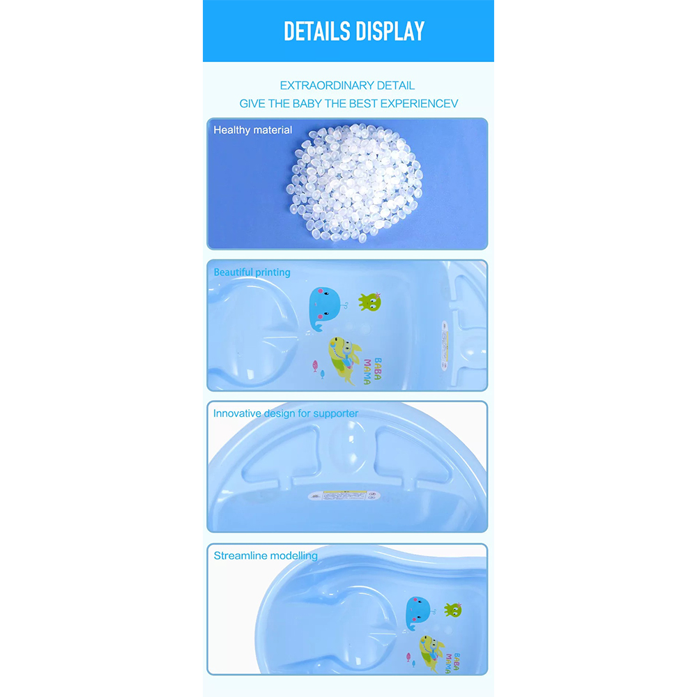 Mini Panda Baby Roo Bath Tub 0m-3y, Blue 