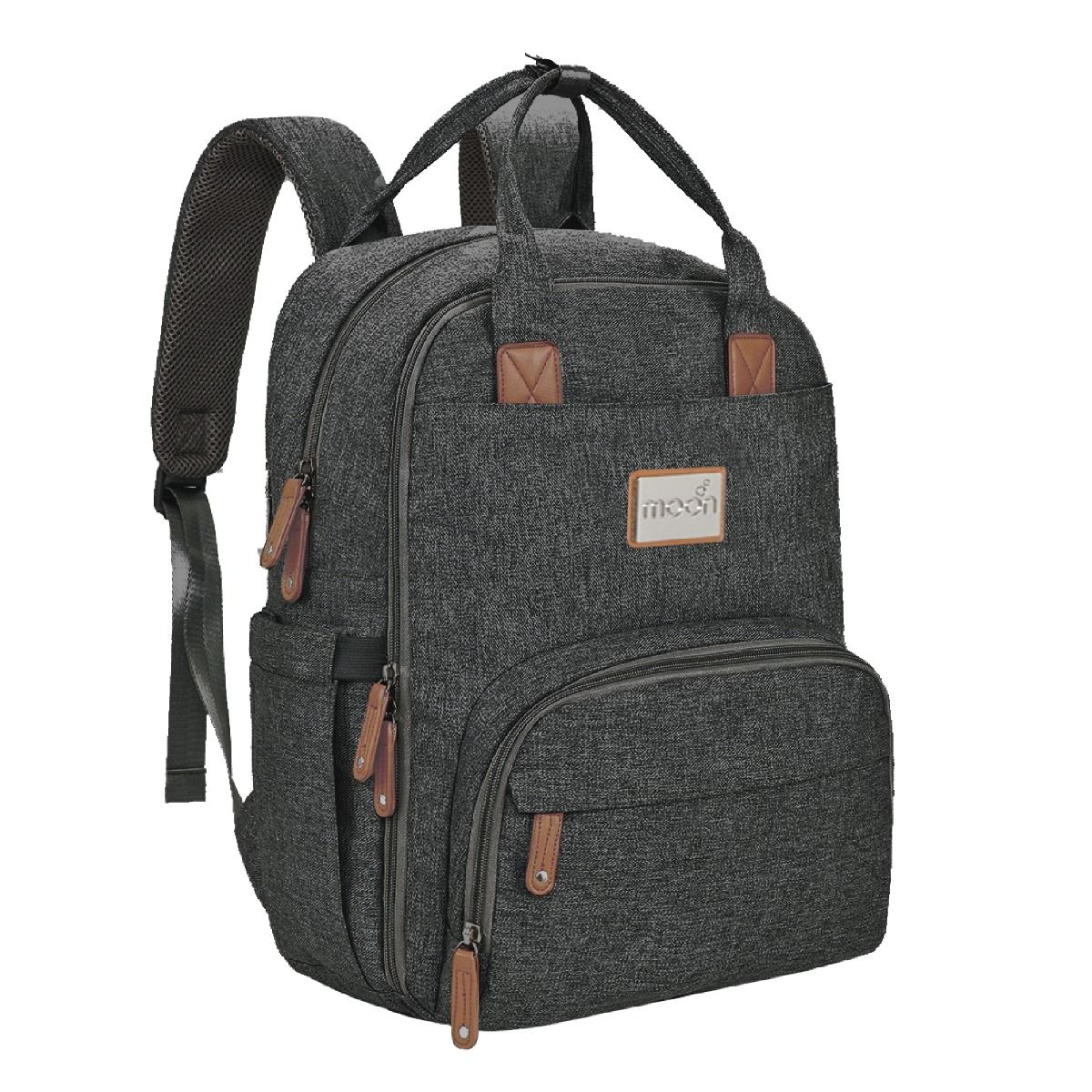 Moon - Kary Me Diaper Backpack - Travel Backpack - Dark Grey