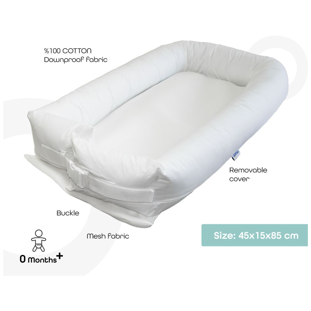 Moon - Baby Co-Sleeping Nest - White