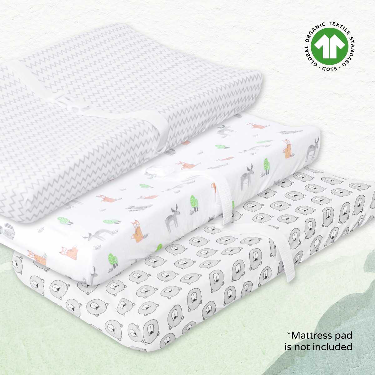 Moon - Changing pad sheets - White