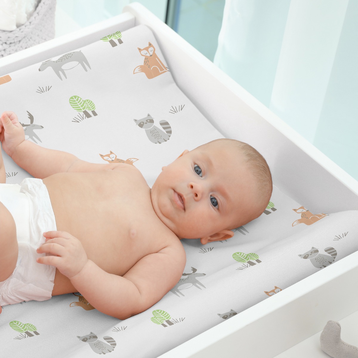 Moon - Changing pad sheets - White