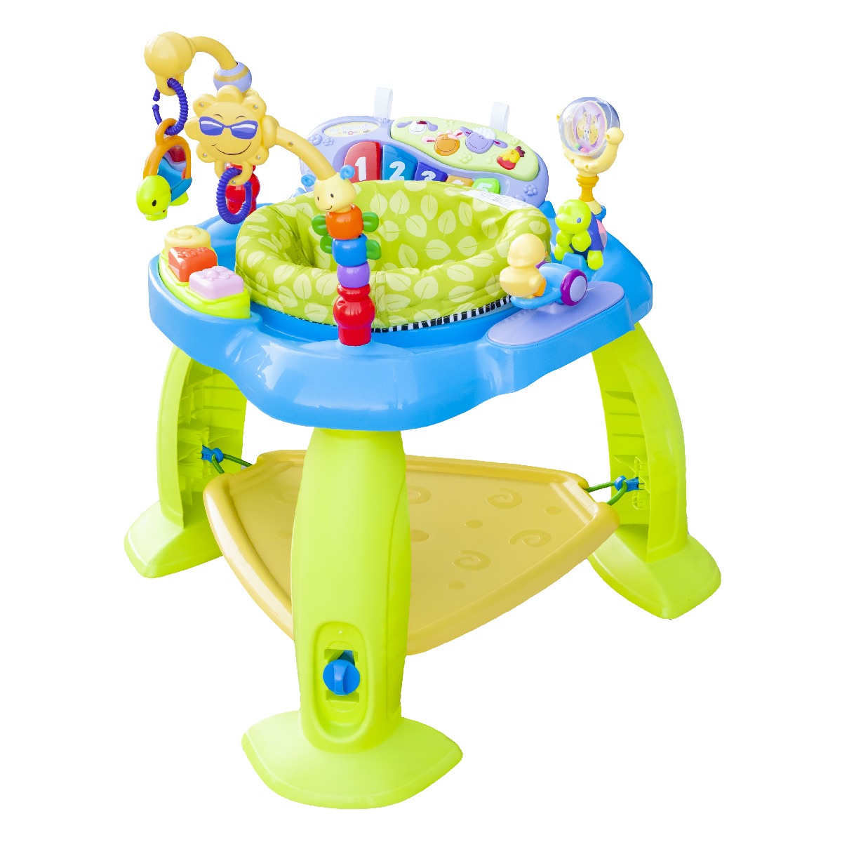 Moon - Baby Jumper Music and Interactive Toys - Blue
