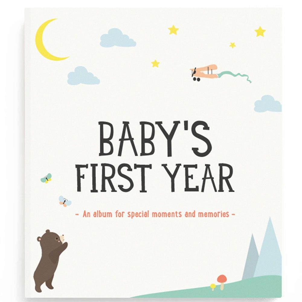 Milestone Baby's First Year Photo Album