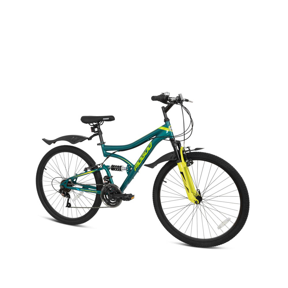 Mogoo - Aviator 26\ Dual Suspension Mountain Bike - Green"