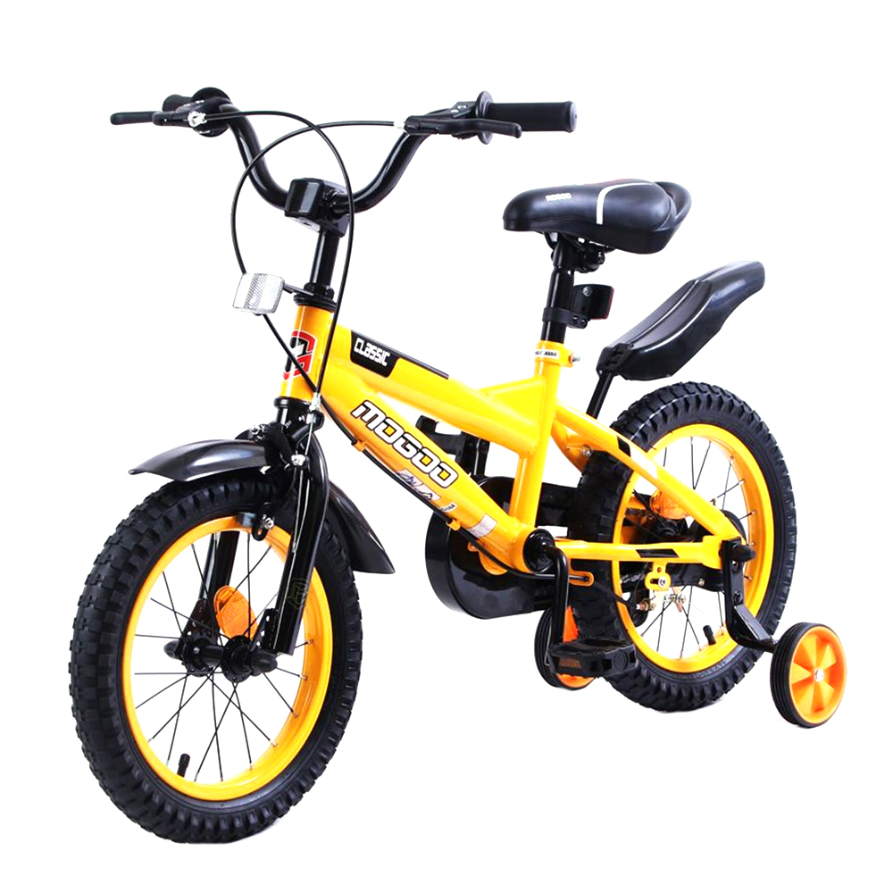 Mogoo - Classic 14 Inch Kids Bicycle - Yellow