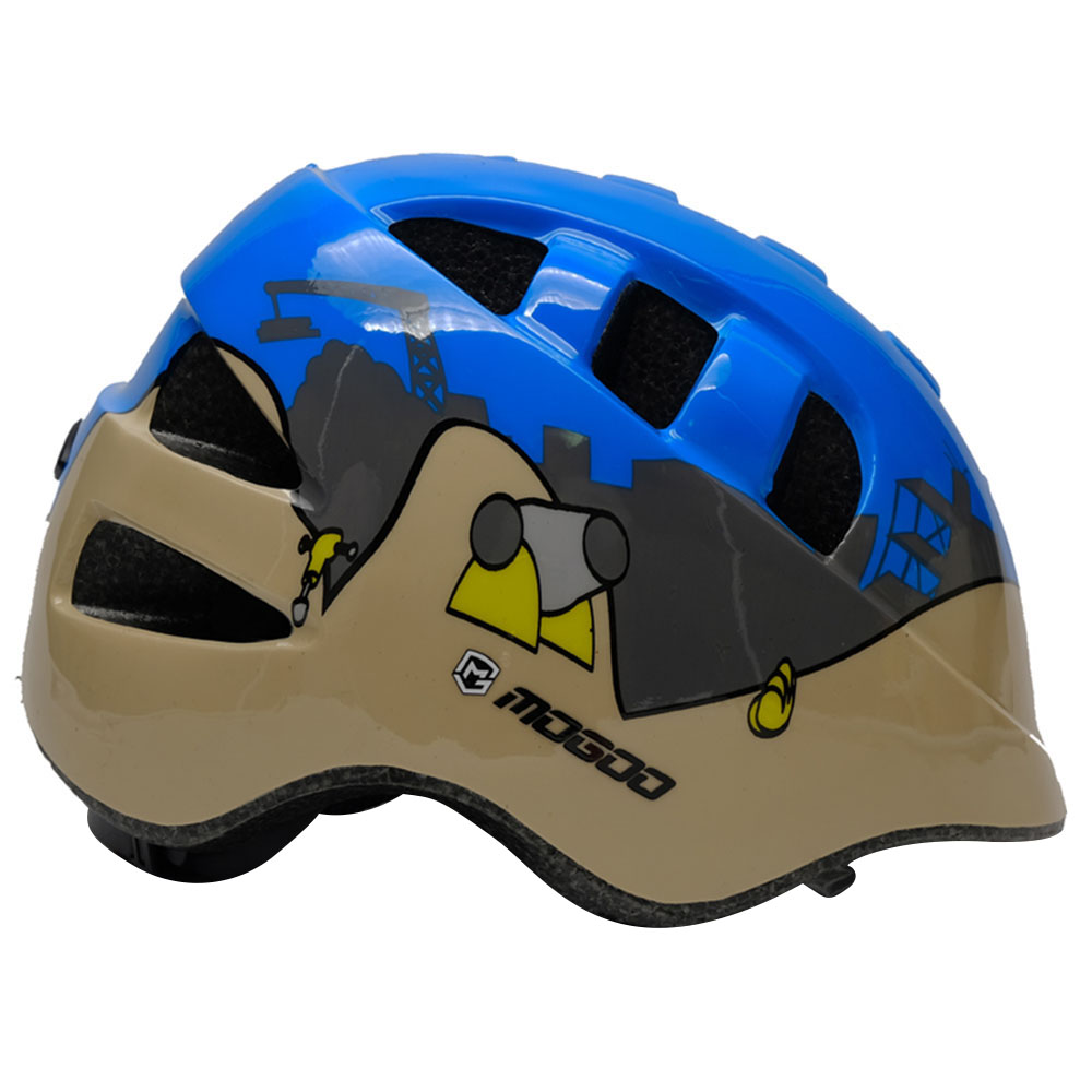 Mogoo - Kids Helmet - Blue & Brown