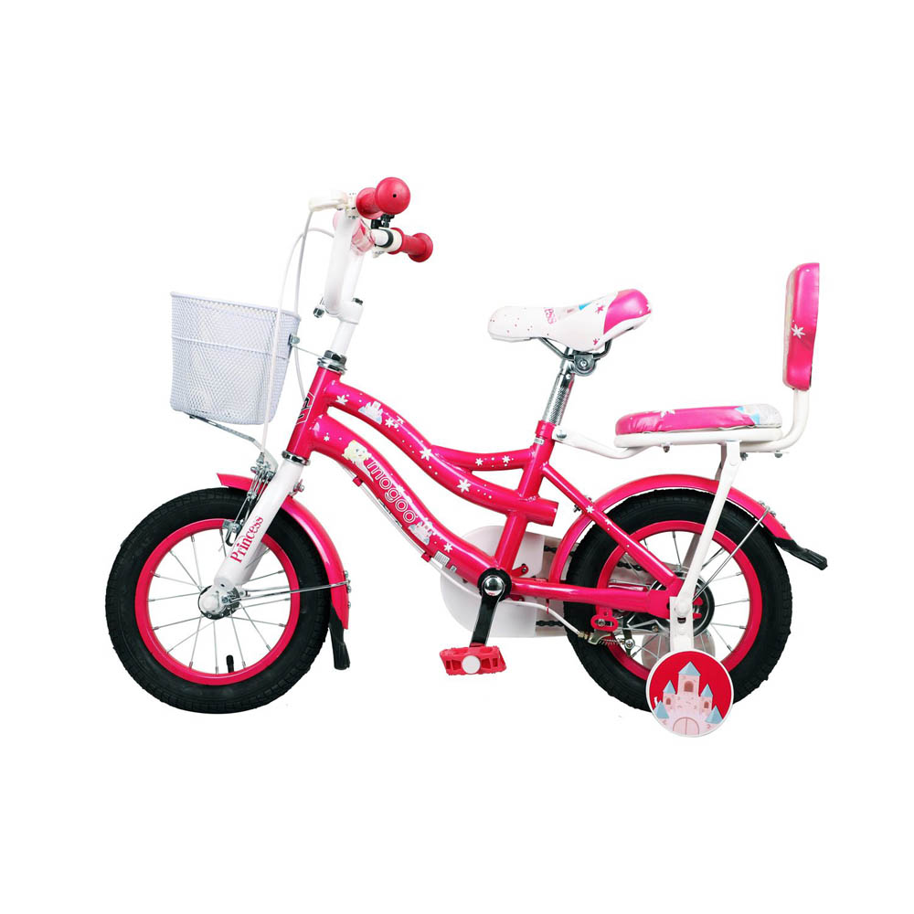 Mogoo - Princess 12\ Kids Bicycle - Ruby Pink"