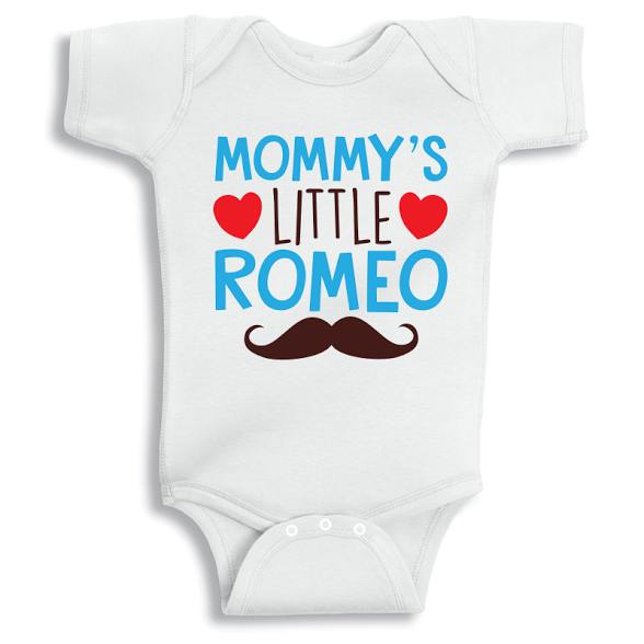 Twinkle Hands Mommy's little Romeo Baby Onesie, Bodysuit, Romper