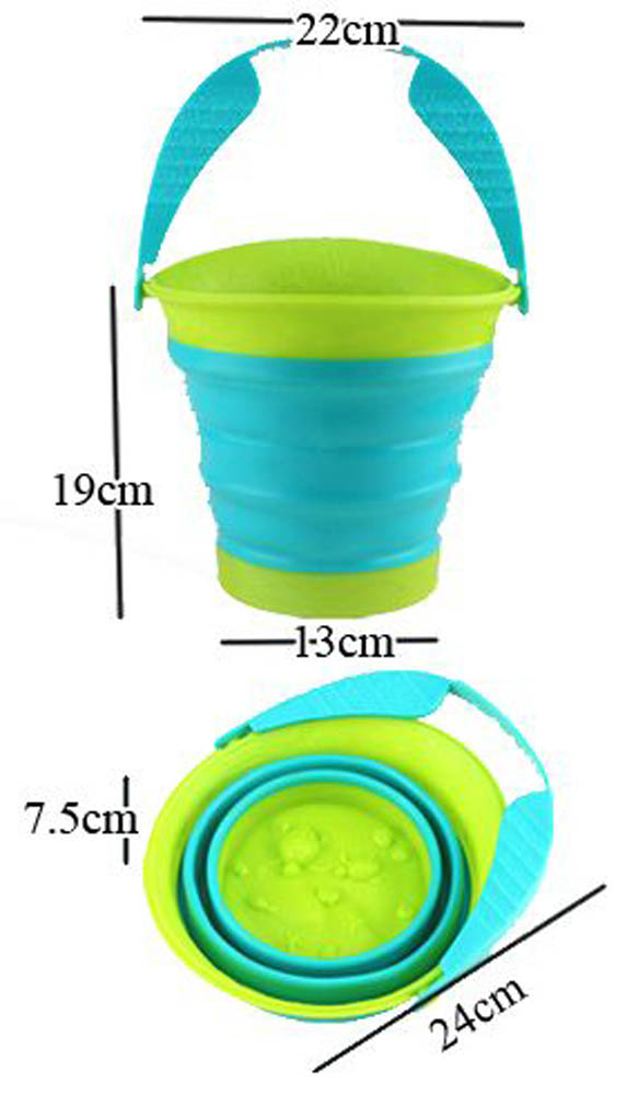 Mondo - Beach Foldable Bucket 3L 3Asst