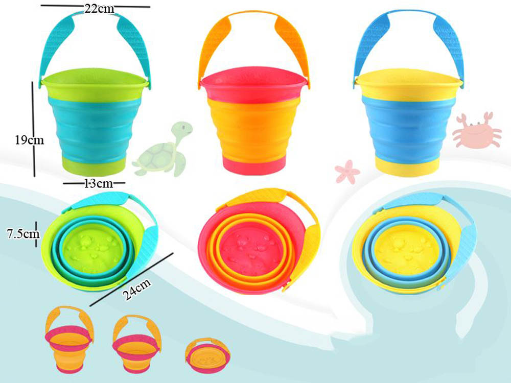 Mondo - Beach Foldable Bucket 3L 3Asst