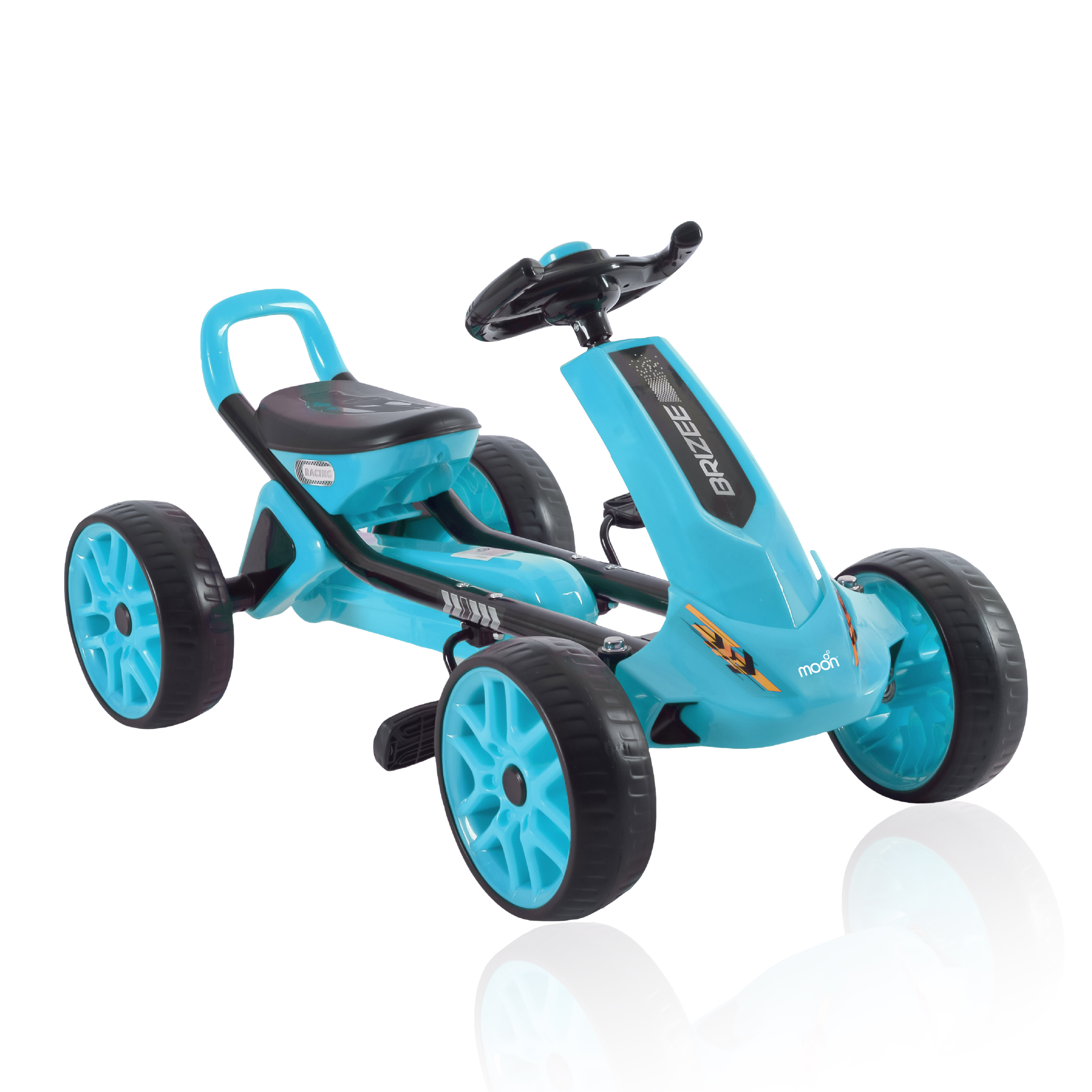 Moon - Brizee Baby Pedal Go Kart Ride On - Blue and Black
