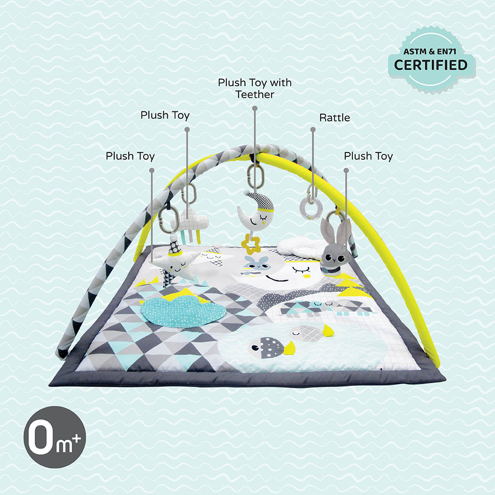 Moon - Good Night Play Mat with Pillow - Multicolor