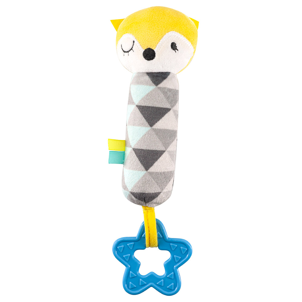 Moon - Good Night Soft Rattle Plush Toy & Teether - Fox