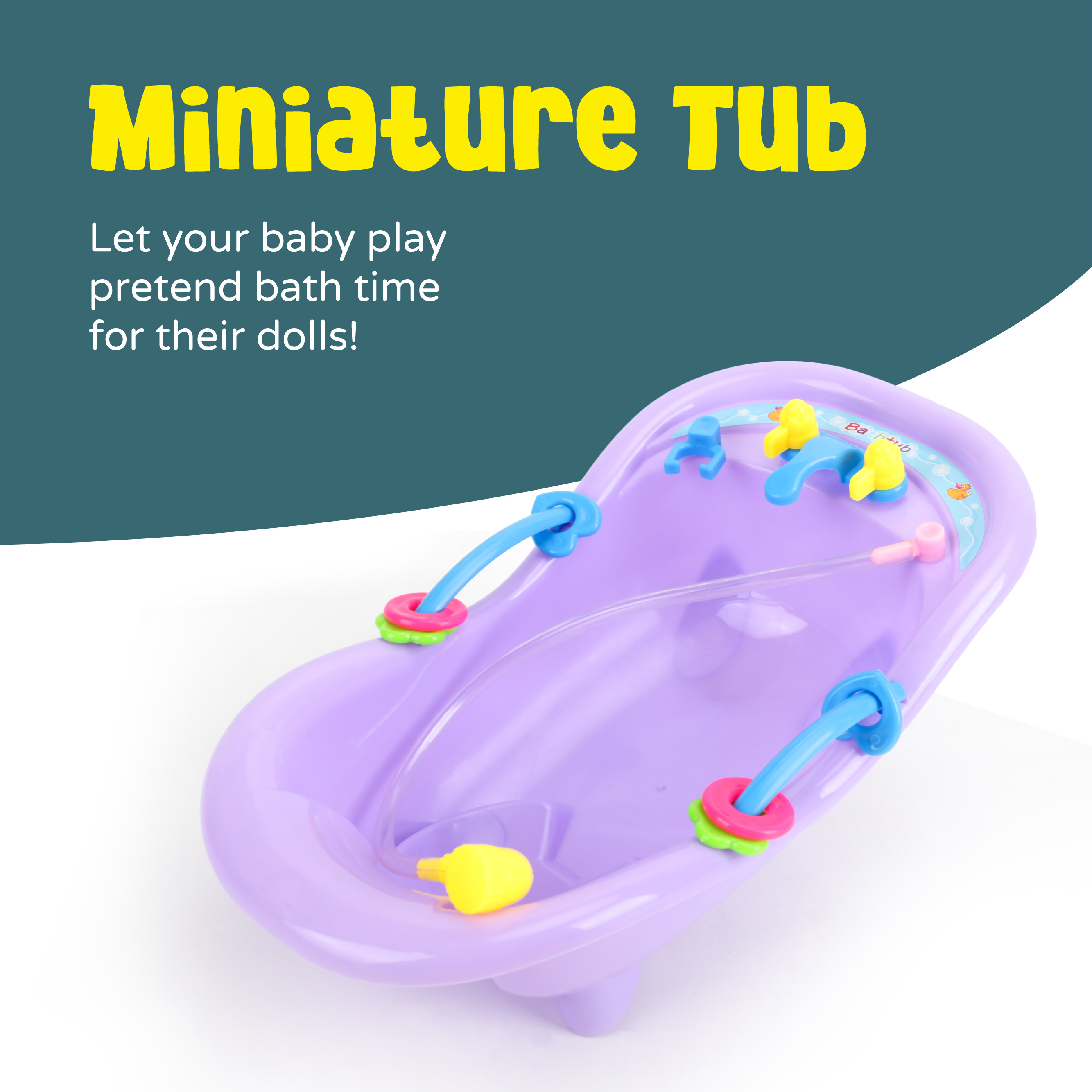 Moon - Mini Bath Tub Toy - Purple