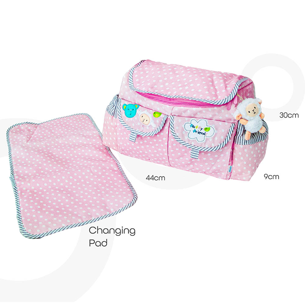 Moon - Nicole Stylish Maternity Diaper Bag - Pink