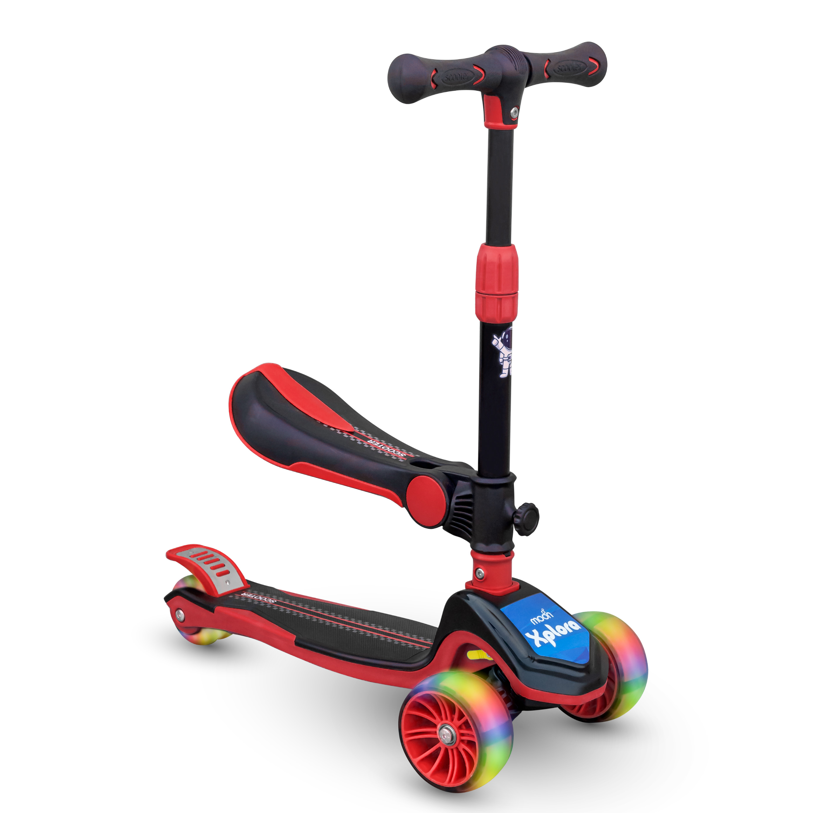 Moon Xplora Baby Kids 3 Wheel Scooter with Seat Outdoor