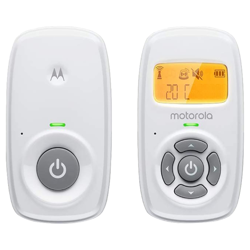 Motorola - Step-Up Digital Audio Baby Monitor with Room Temperature Display - White